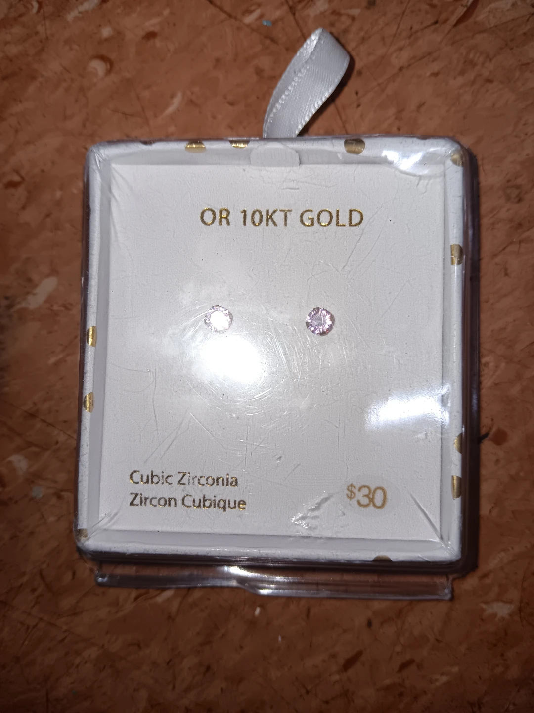 Cubic Zirconia Stud Earrings in 10K Gold - photo 3