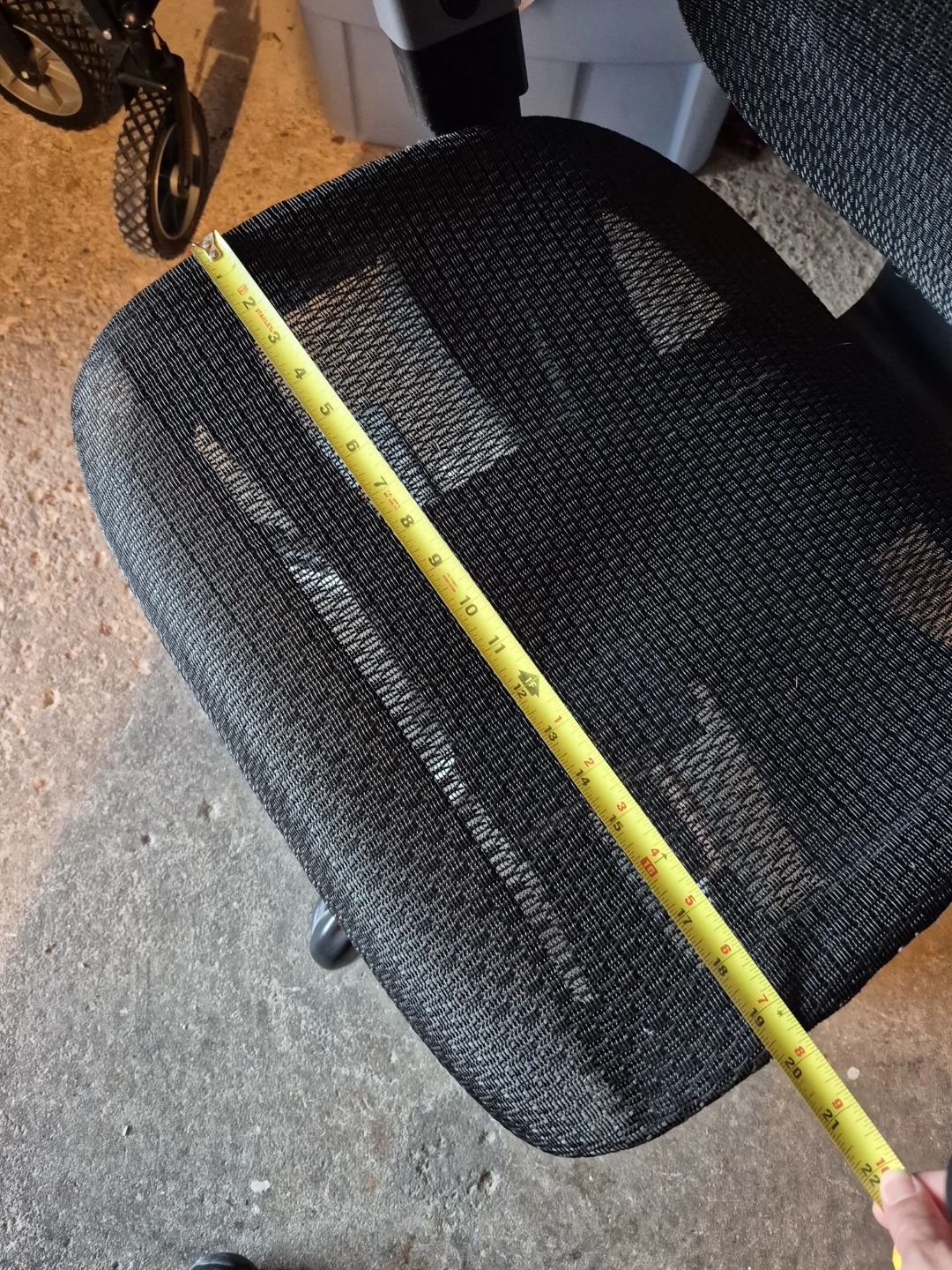 Black Mesh Office Chair with Adjustable Lumbar Support - photo 3