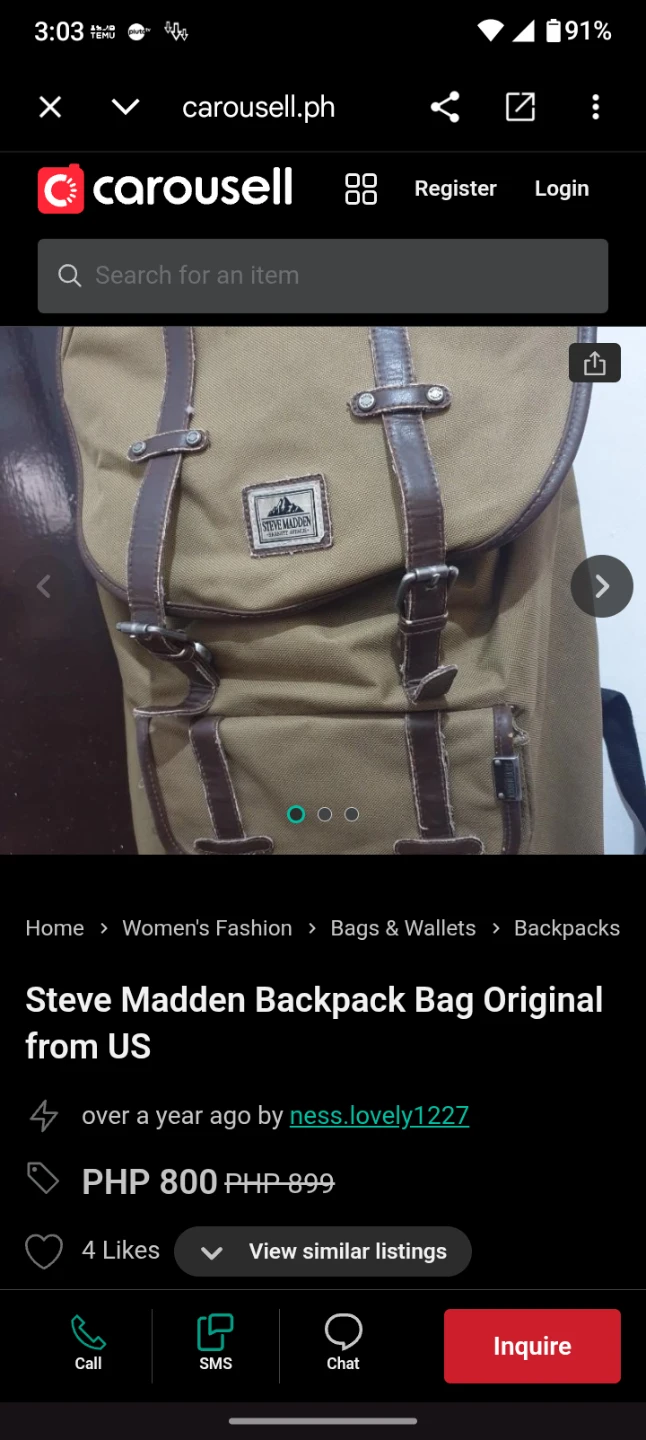 Steve Madden Backpack Bag - photo 4