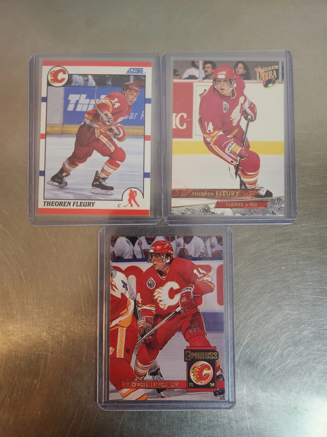 Theoren Fleury Calgary Flames Hockey Cards