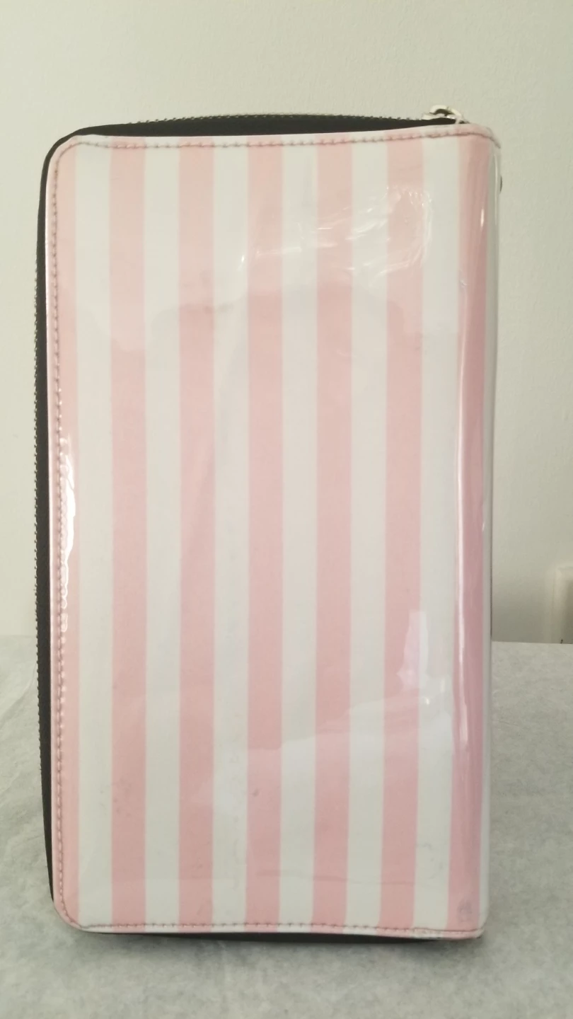 Victoria's Secret Pink Stripe Wallet and Murval Pink Bag - photo 2