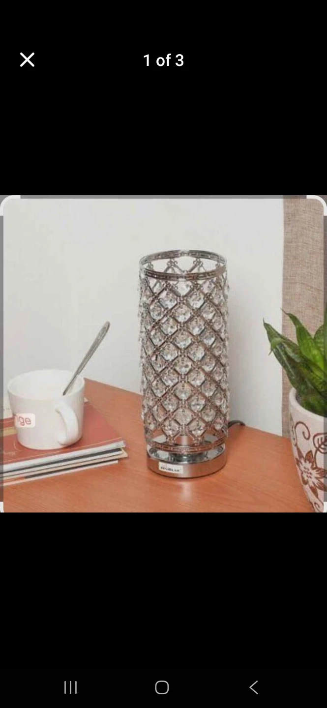 Decorative Table Lamp with Cutout Pattern - photo 3