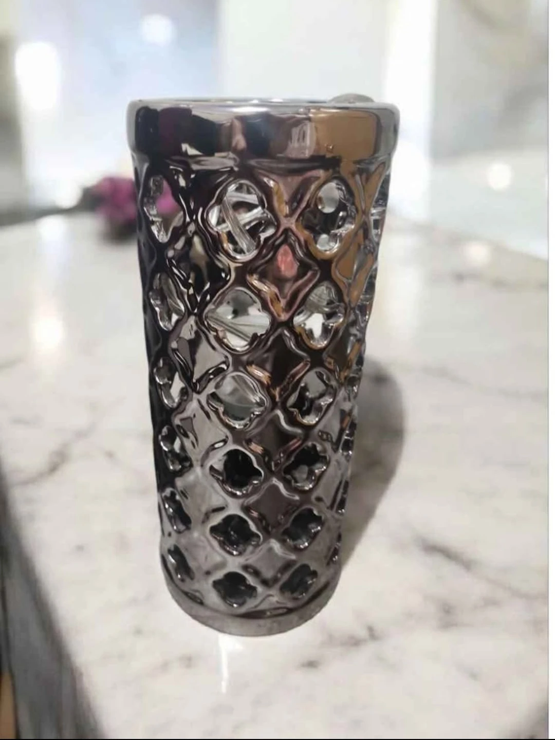 Decorative Table Lamp with Cutout Pattern - photo 5