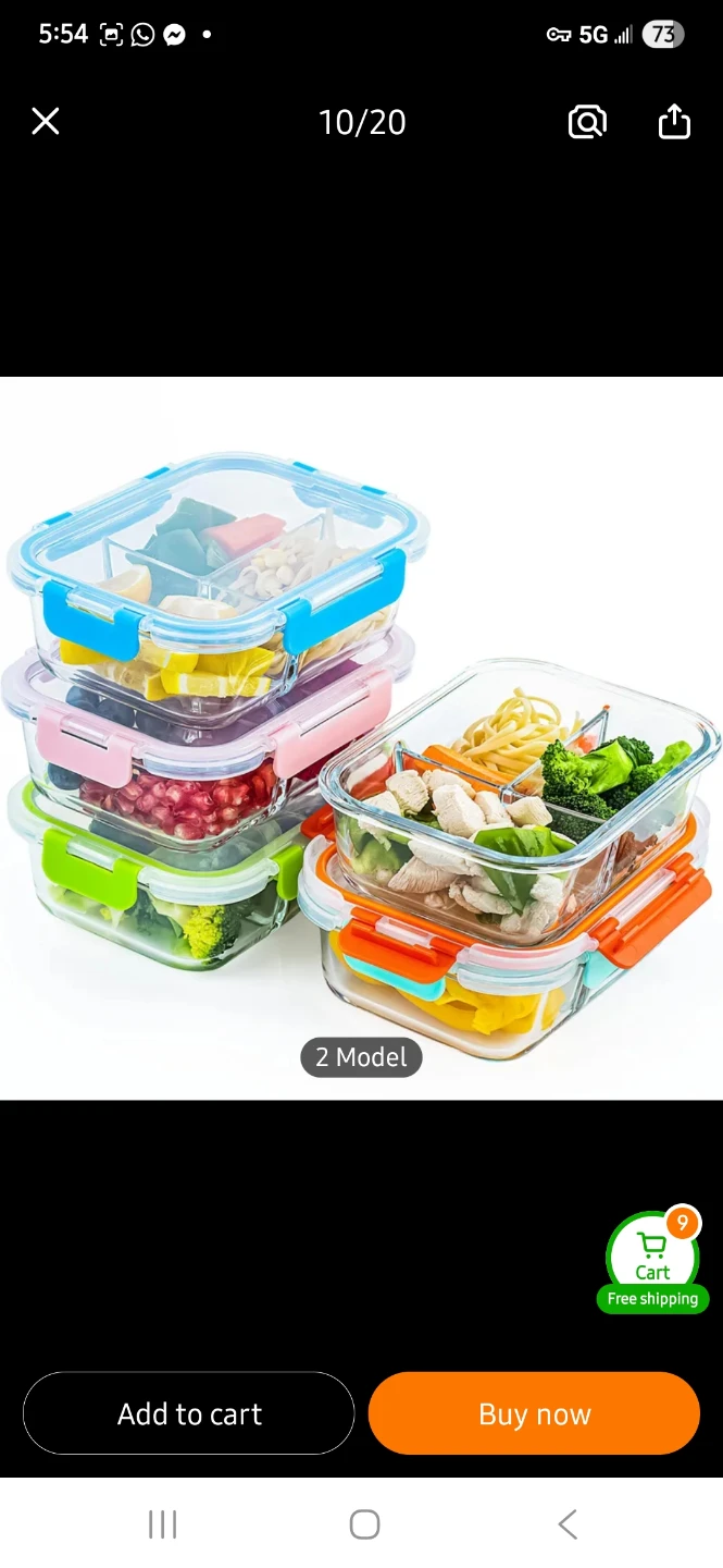 NEW Glass Food Storage Containers with Lids - photo 3