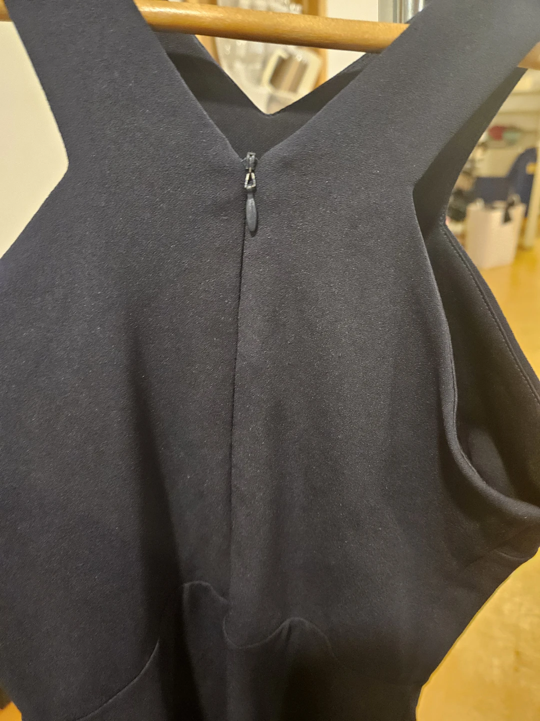 Design Lab by Lord & Taylor Navy Halter Fit & Flare Dress XS - photo 4