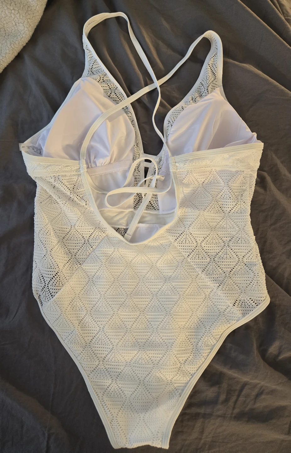 White Crochet One-Piece Swimsuit 🏆 - photo 2