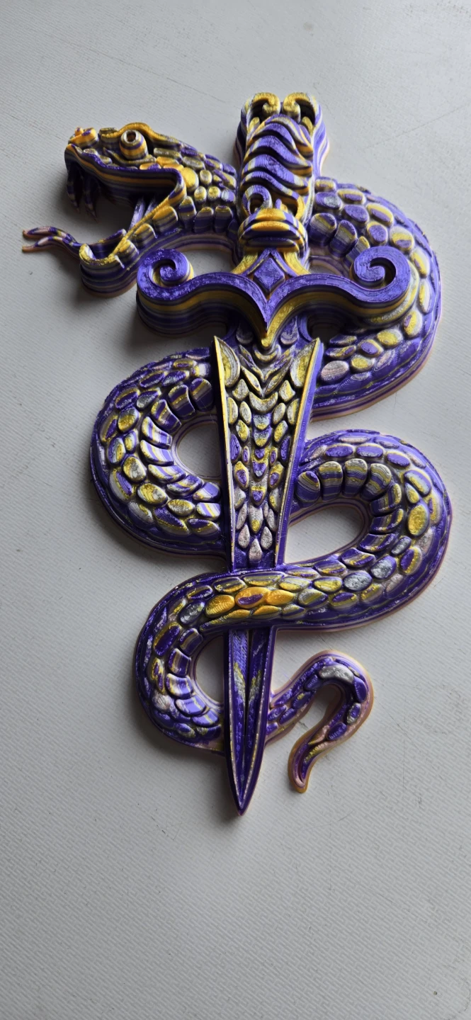 3D Printed Decorative Wall Art - Phoenix Design - photo 3