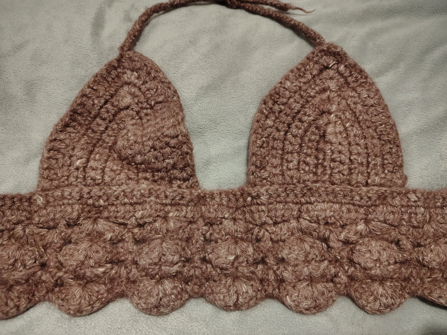 Wool Crocheted Halter Top xxs-xs