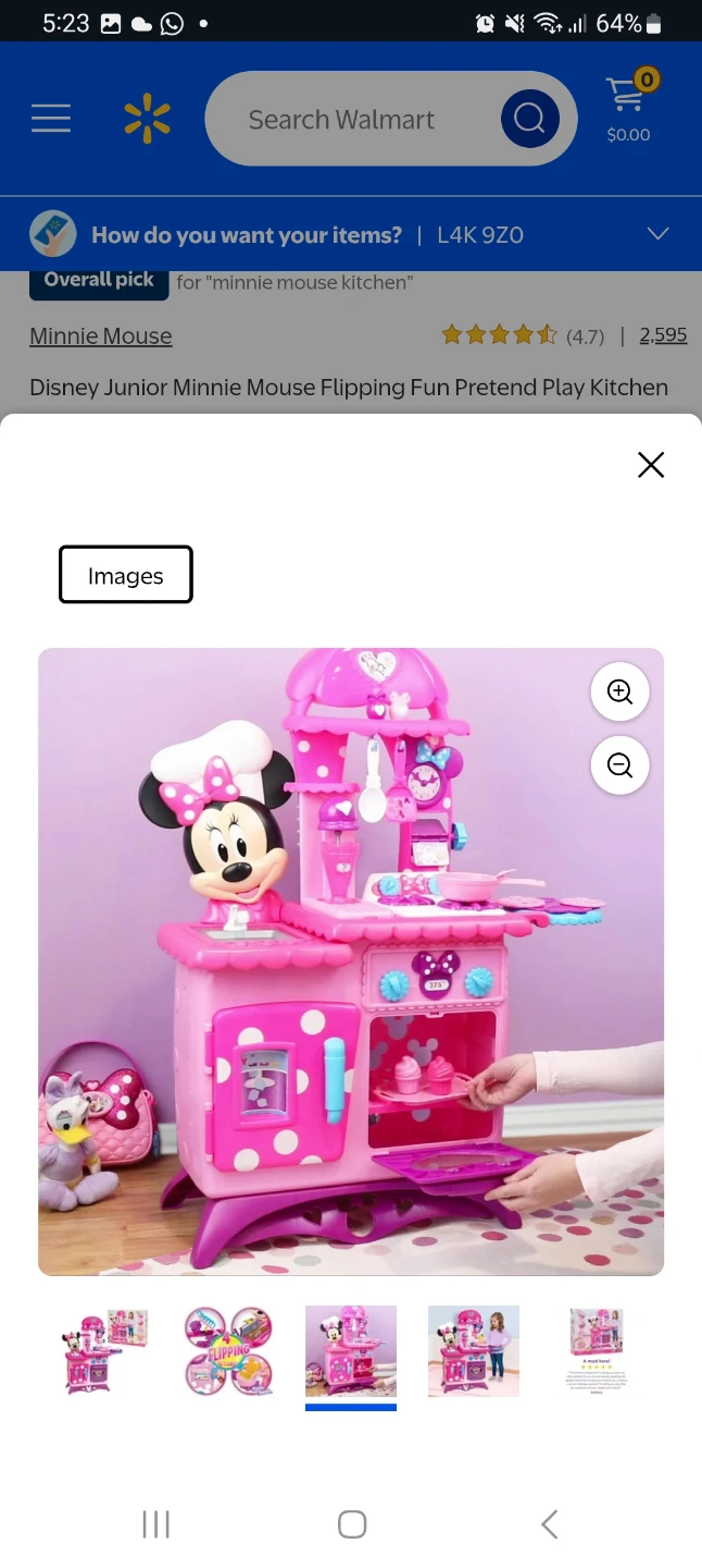 Disney Minnie Mouse Flipping Fun Pretend Play Kitchen - photo 2