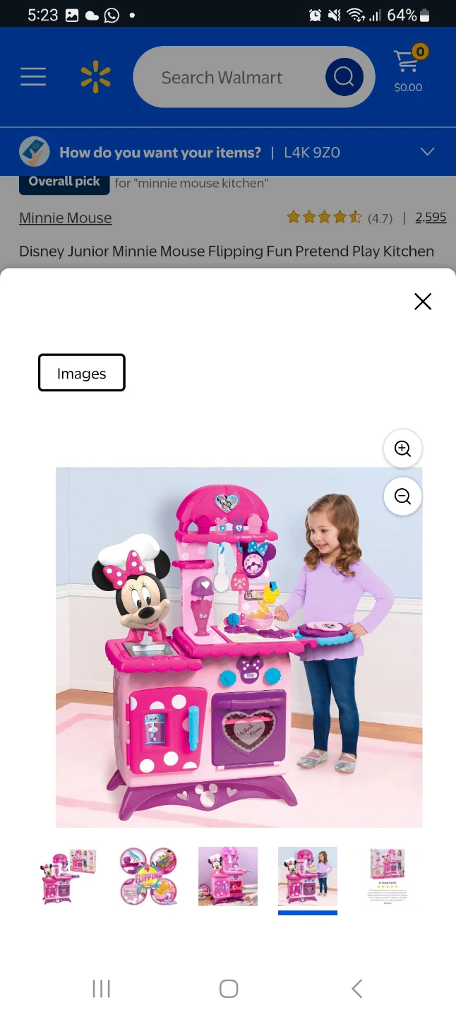 Disney Minnie Mouse Flipping Fun Pretend Play Kitchen - photo 3