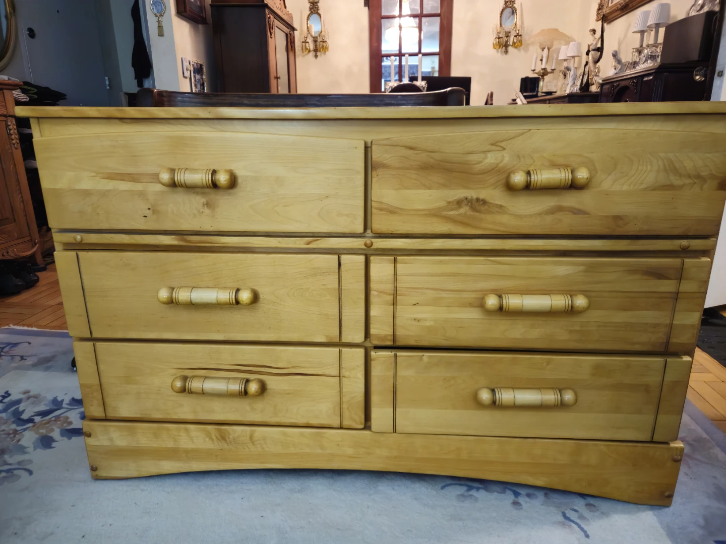 Wooden Dresser with 6 Drawers - photo 4