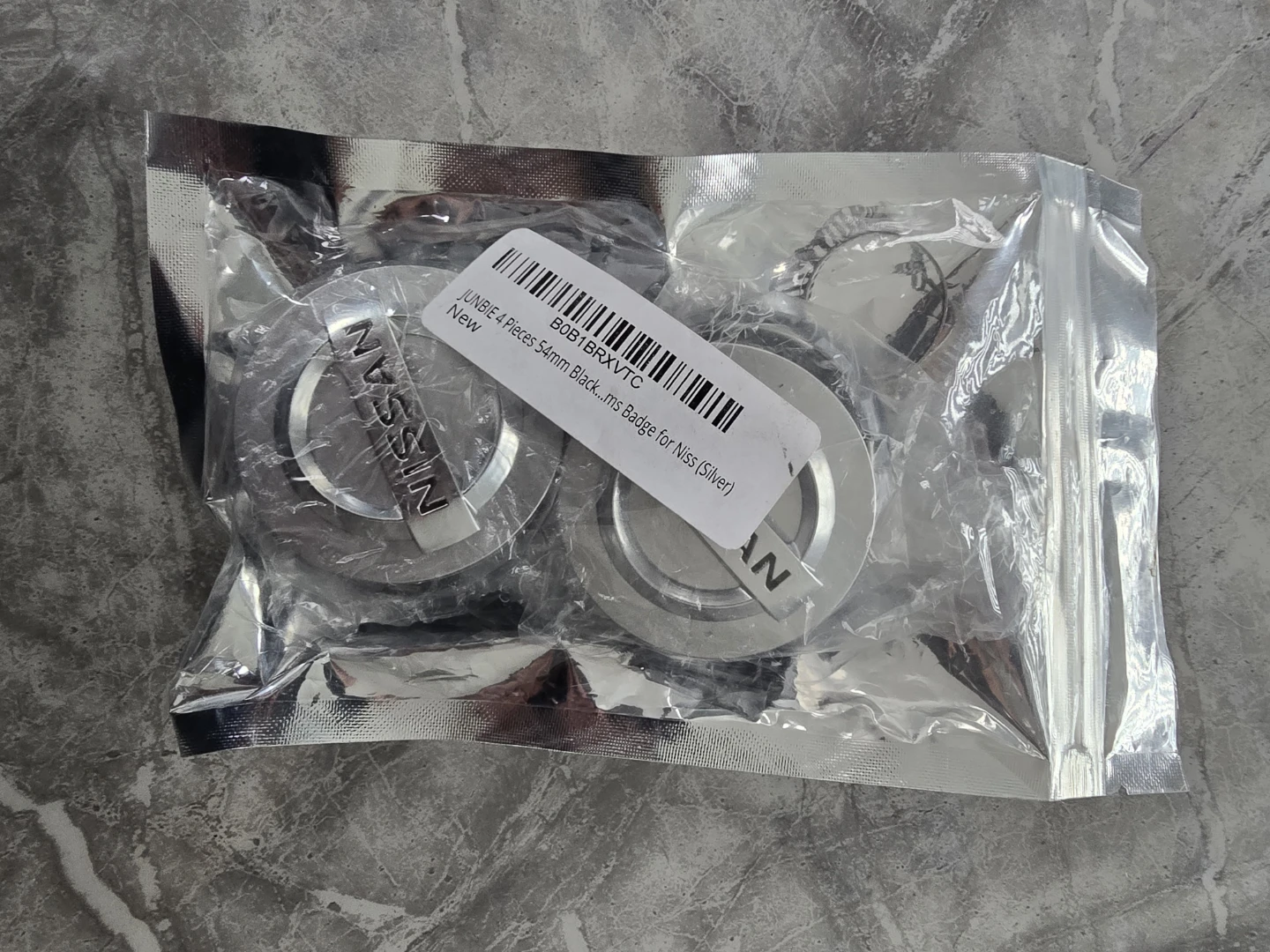 54 MM SILVER NISSAN WHEEL CENTER CAPS FITS MAXIMA ALTIMA - photo 3