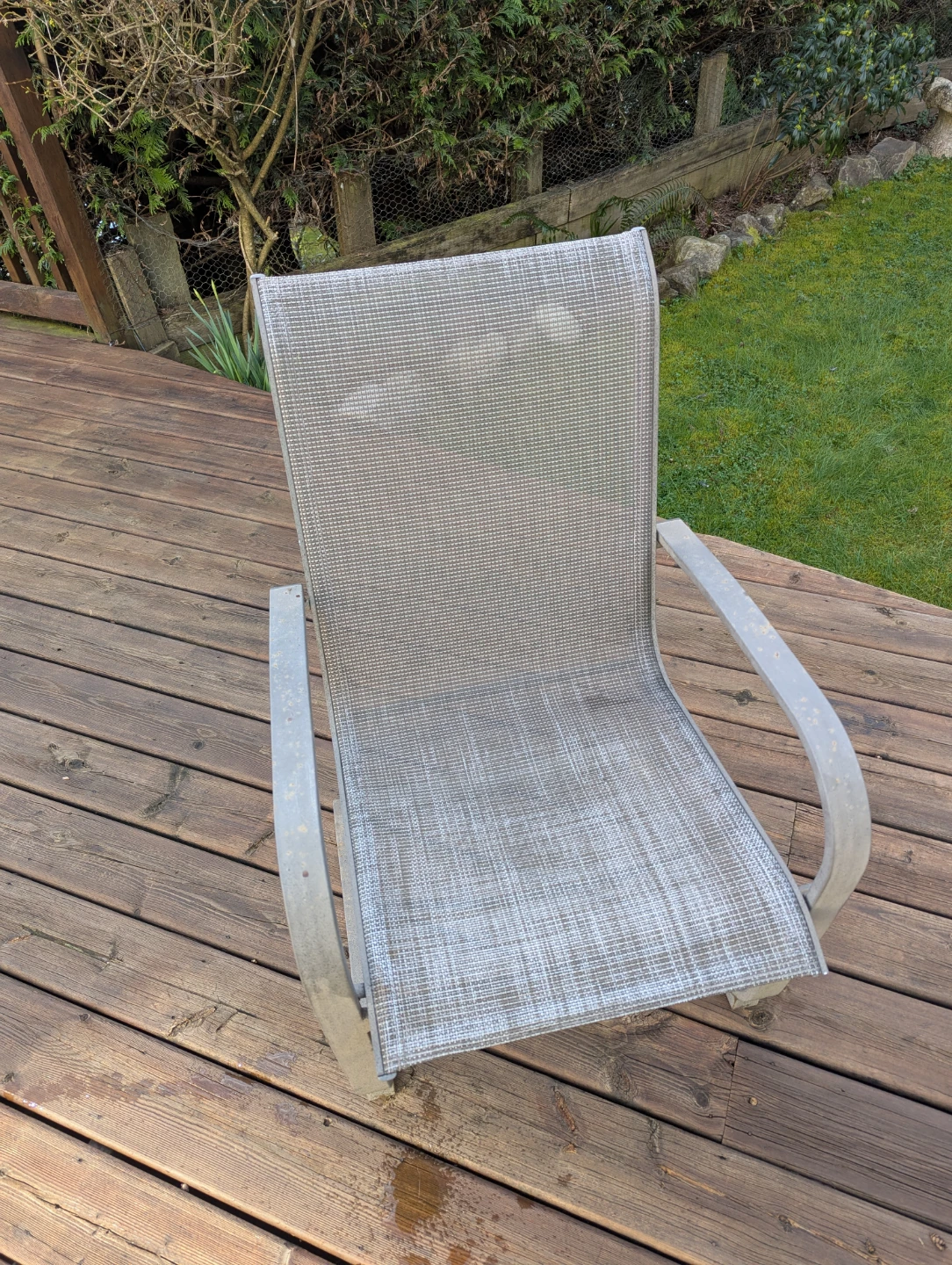 Grey Sling Patio Chair - photo 3