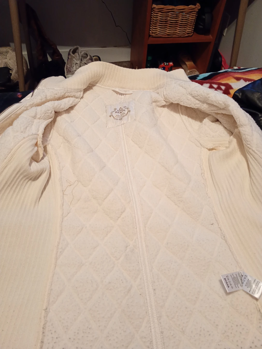 Prana Quilted Fleece Lined Jacket Size S - photo 3