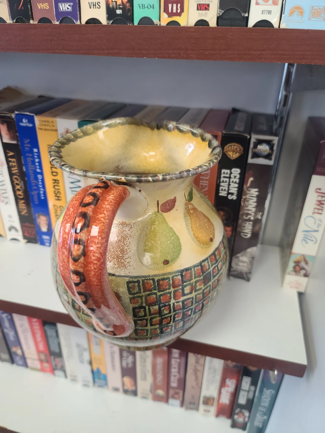 Handpainted Ceramic Pitcher with Pear Design - photo 2