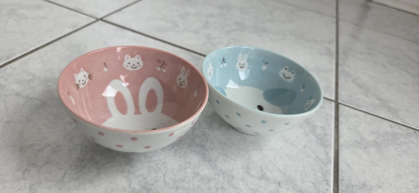 Set of 2 Cute Animal Ceramic Bowls - photo 2