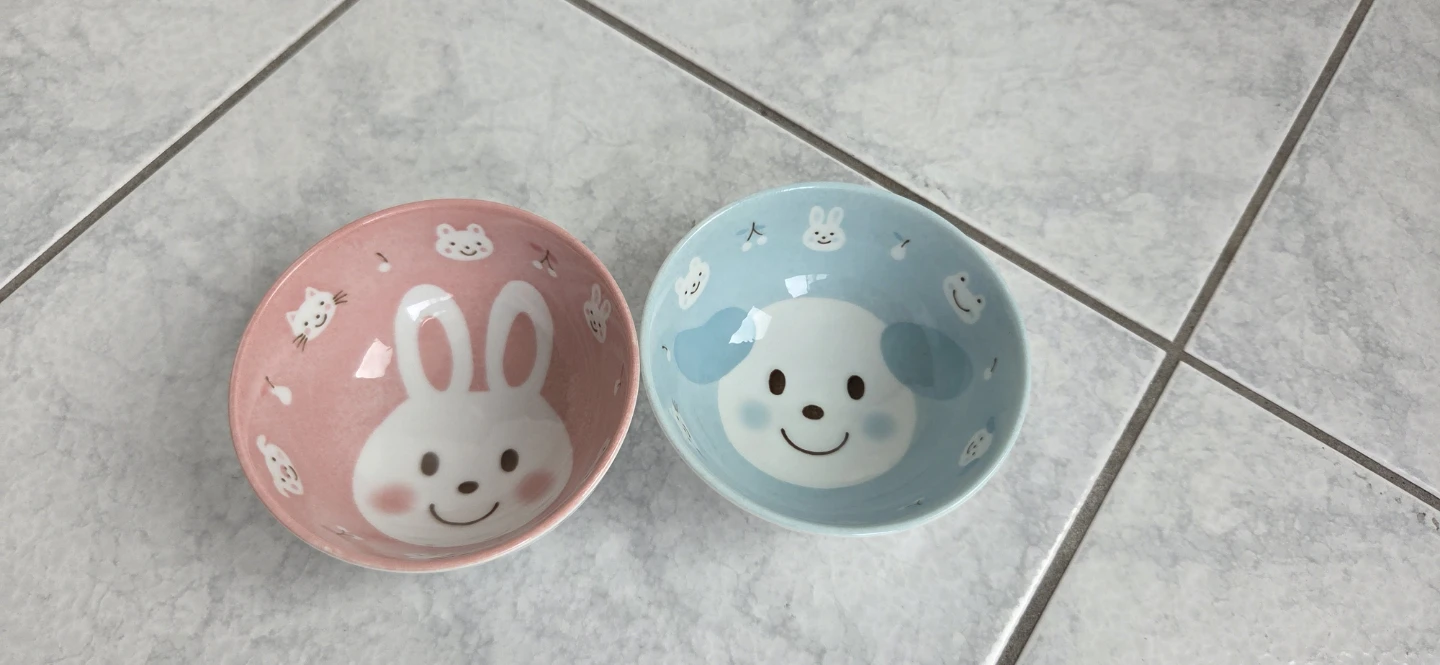 Set of 2 Cute Animal Ceramic Bowls - photo 3