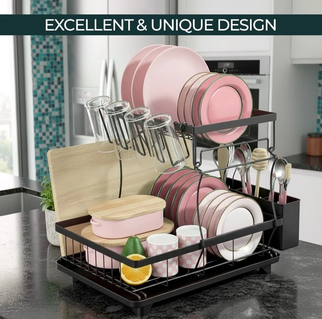 2 Tier Dish Drying Rack - photo 4