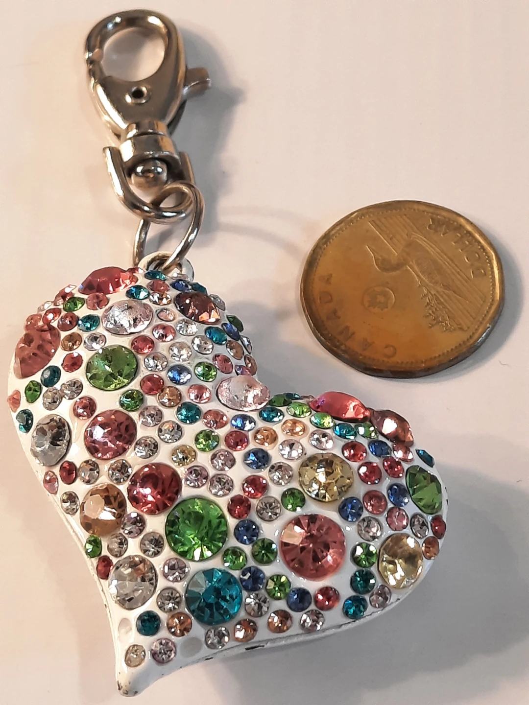 Sparkly Heart Keychain - photo 2