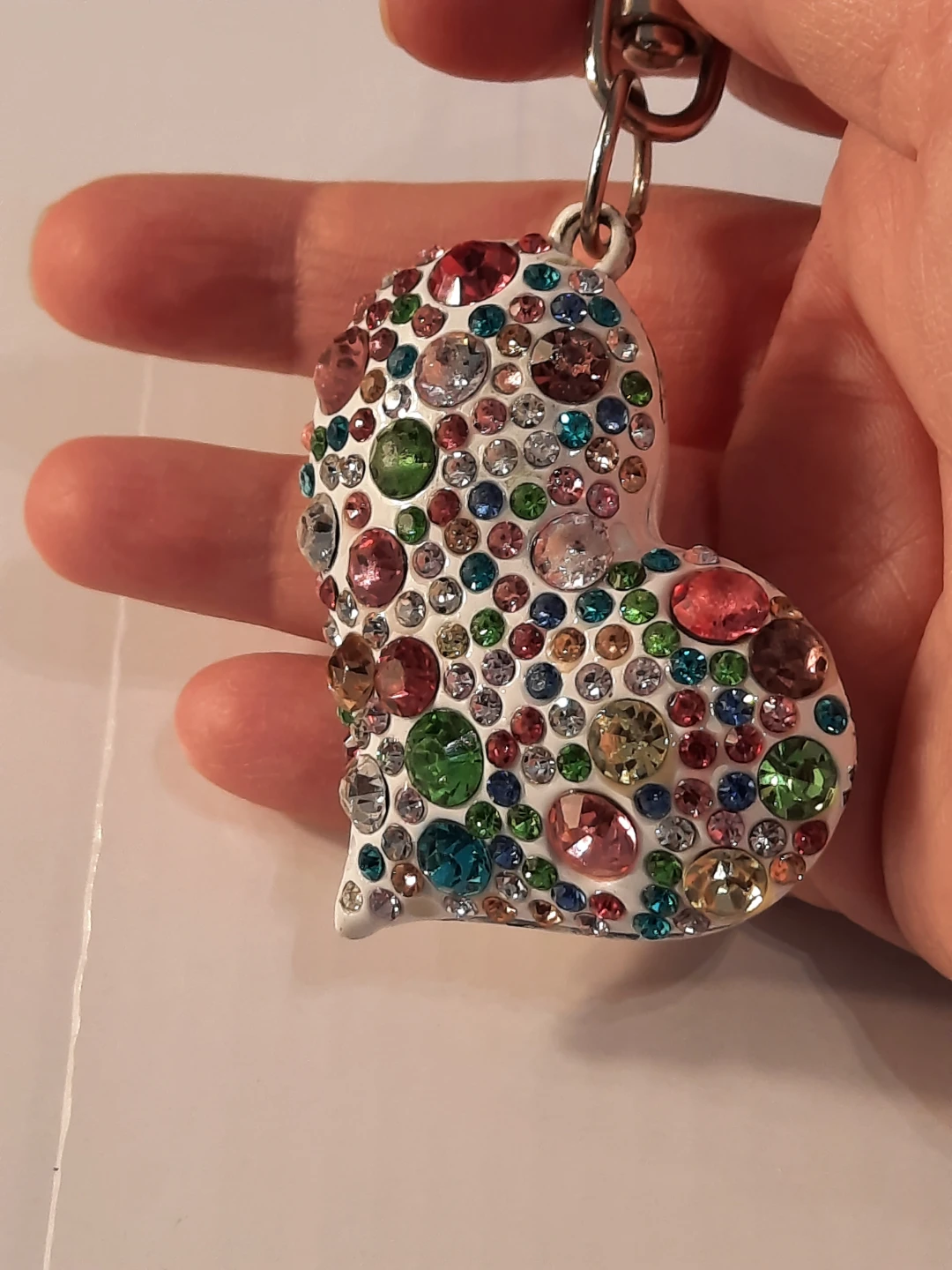 Sparkly Heart Keychain - photo 3