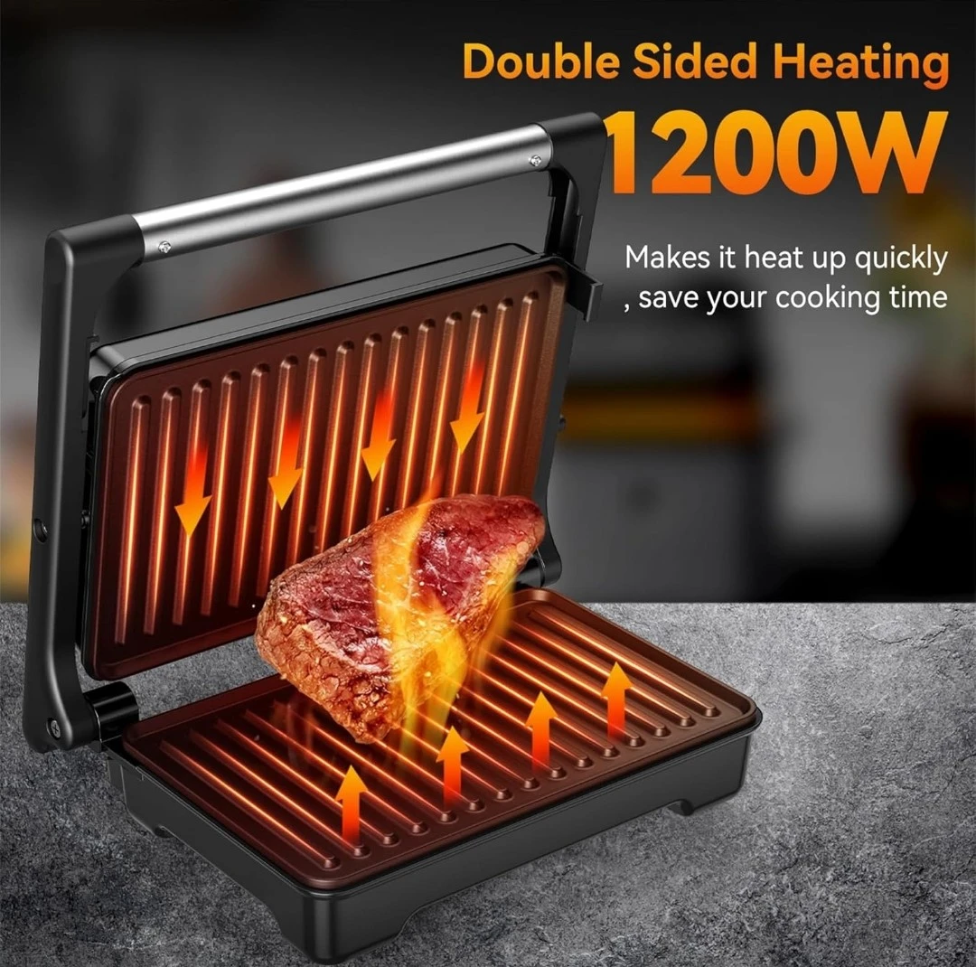 YASHE Multifunctional Sandwich Toaster & Grill 1200W