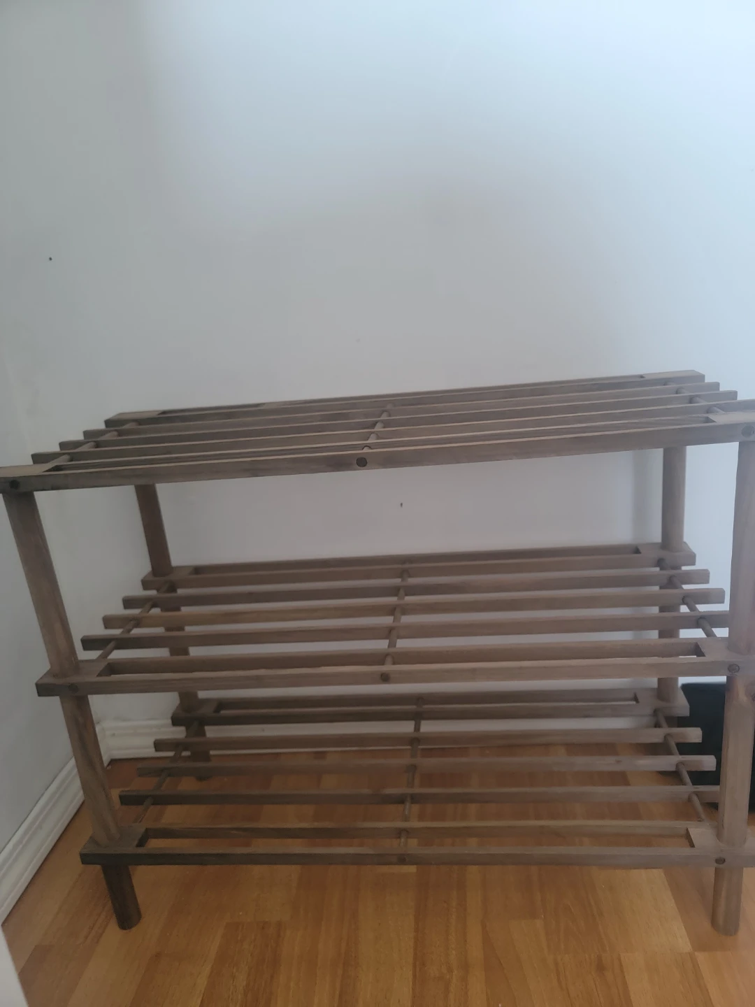 Wooden 3-Tier Shoe Rack