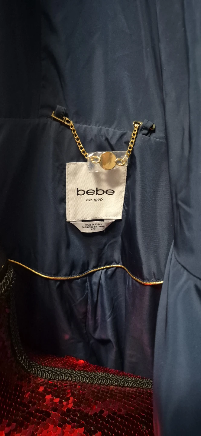 BNWT Bebe Navy Hooded Quilted Jacket - photo 4