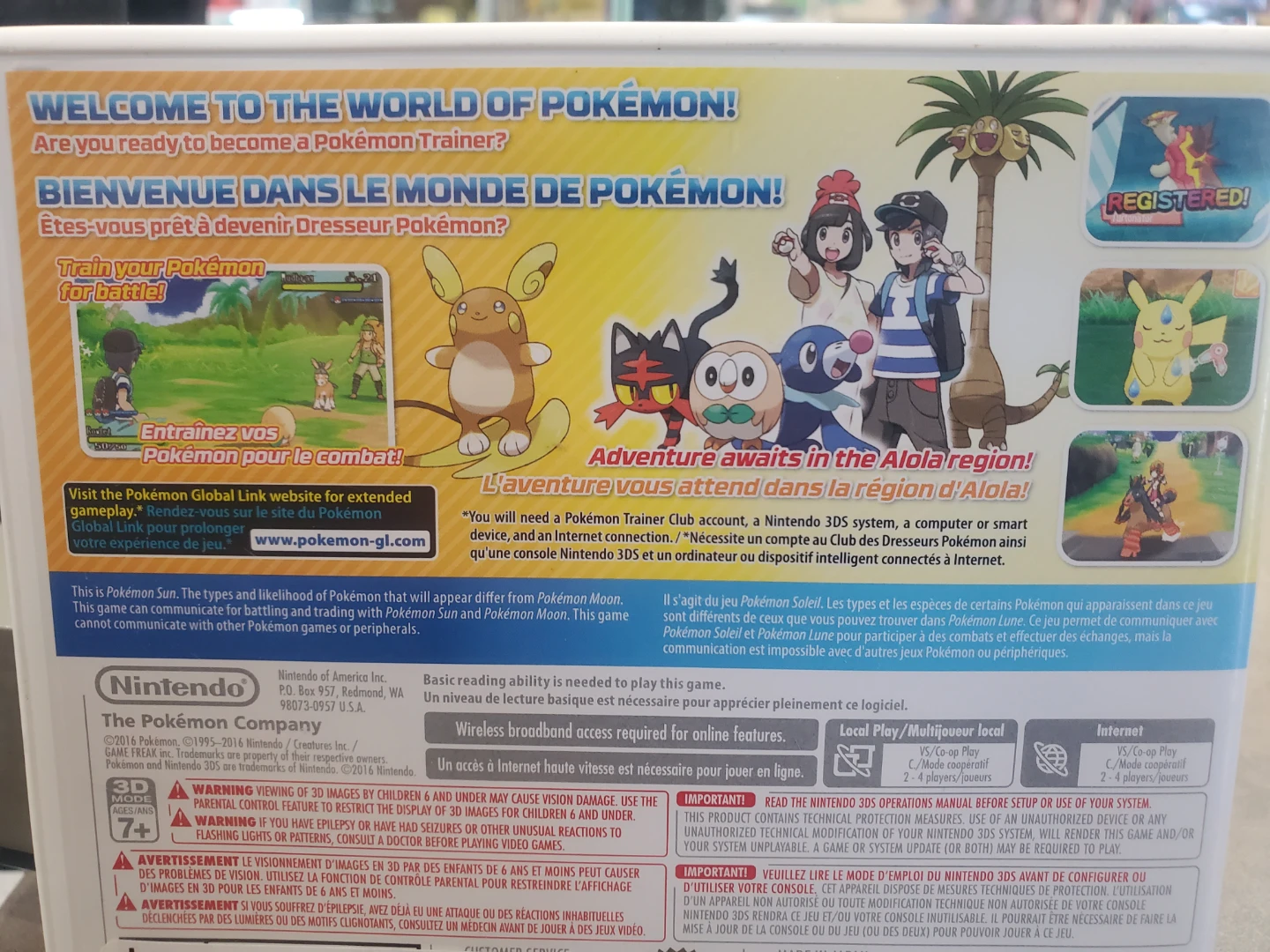 Nintendo 3DS Pokemon Sun Game - photo 2