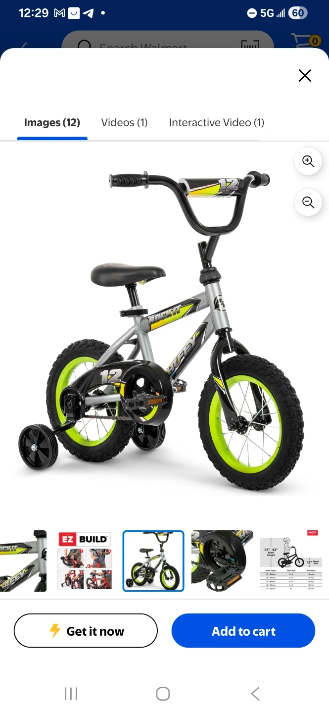 Huffy 12" Rock It Kids' Bike