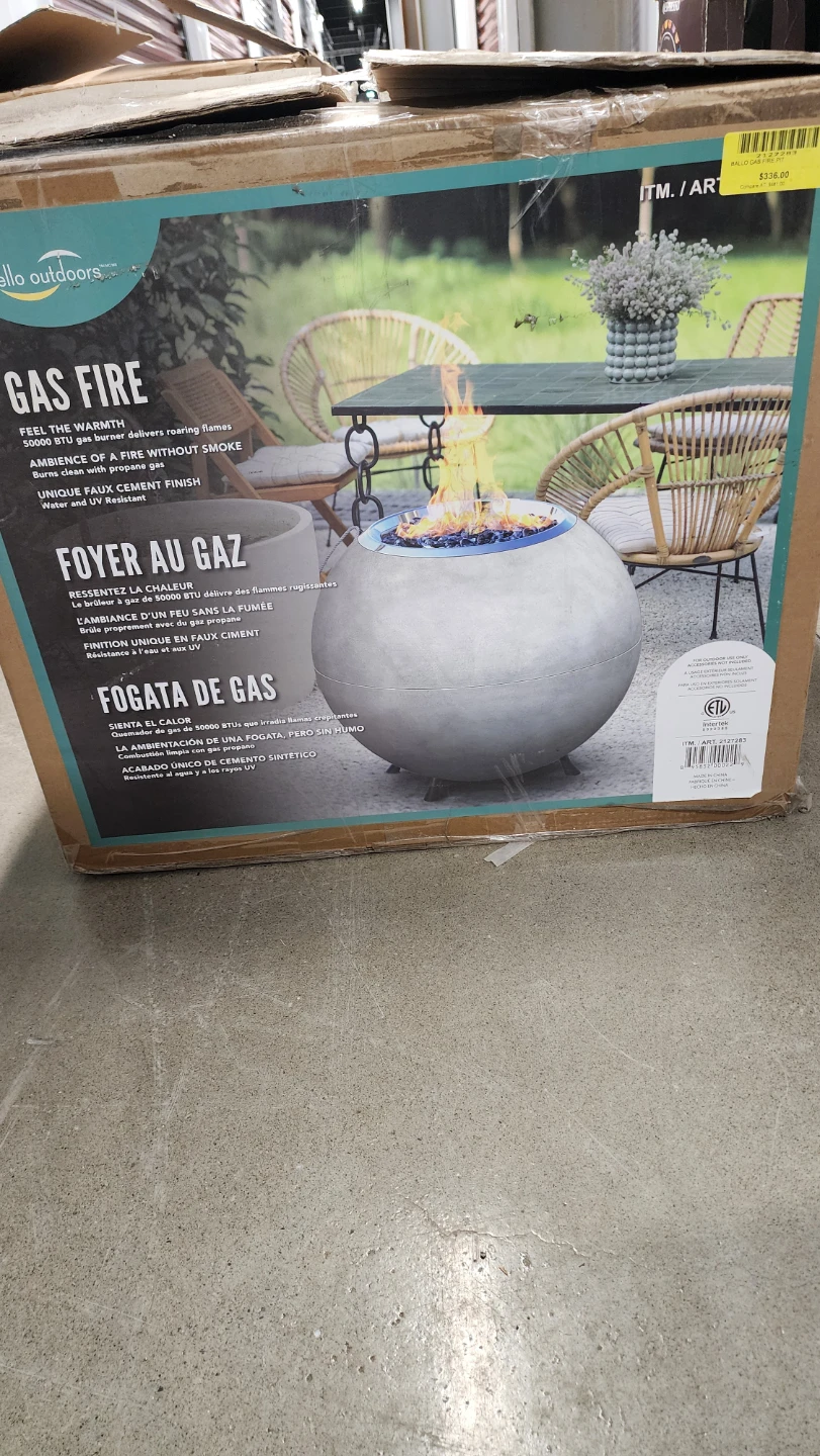 Hello Outdoors Gas Fire Pit