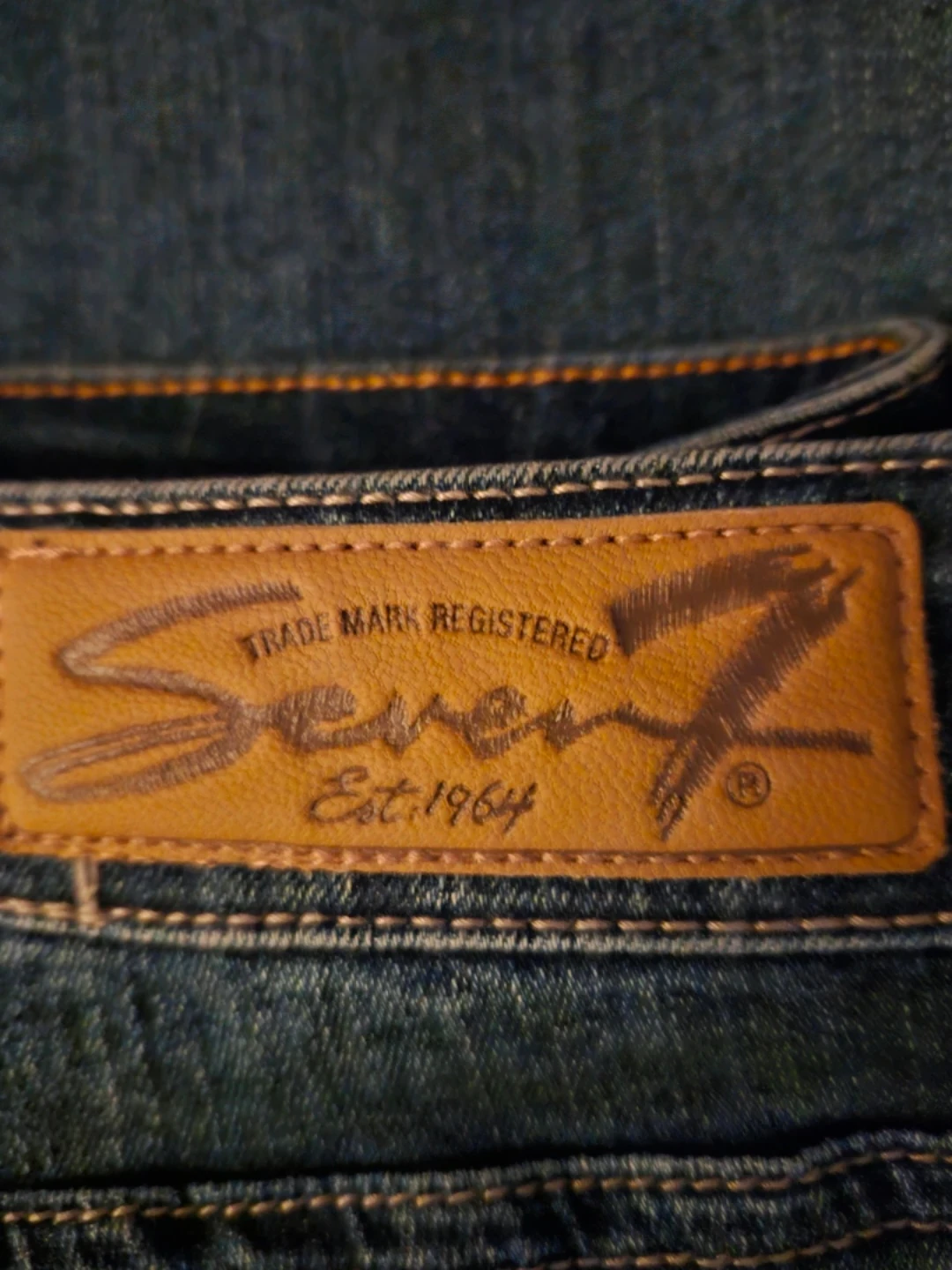 Seven 7 Blue Jeans w/ Silver Bling Pockets, 12, womens petite - photo 2