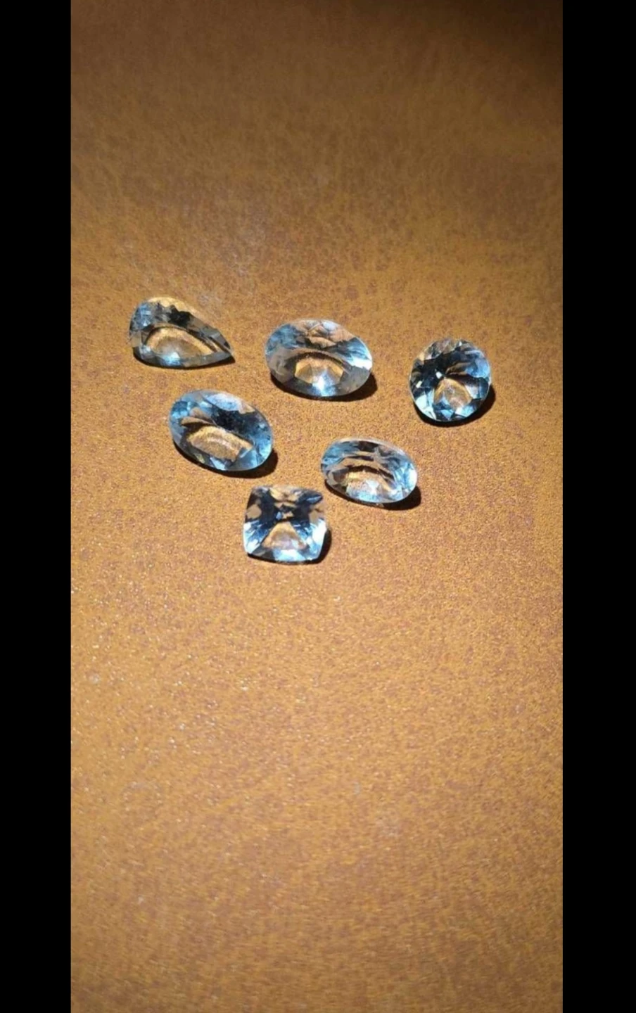 3.61 aquamarine lot of 6 untreated natural - photo 4