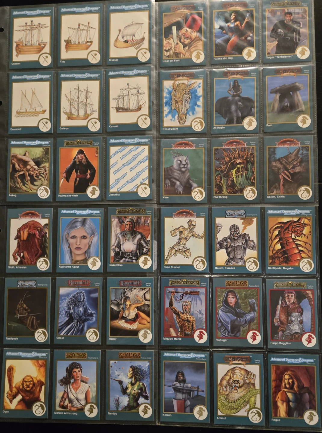 1993 Advanced Dungeons & Dragons 2nd. Edition 36 Cards - photo 2
