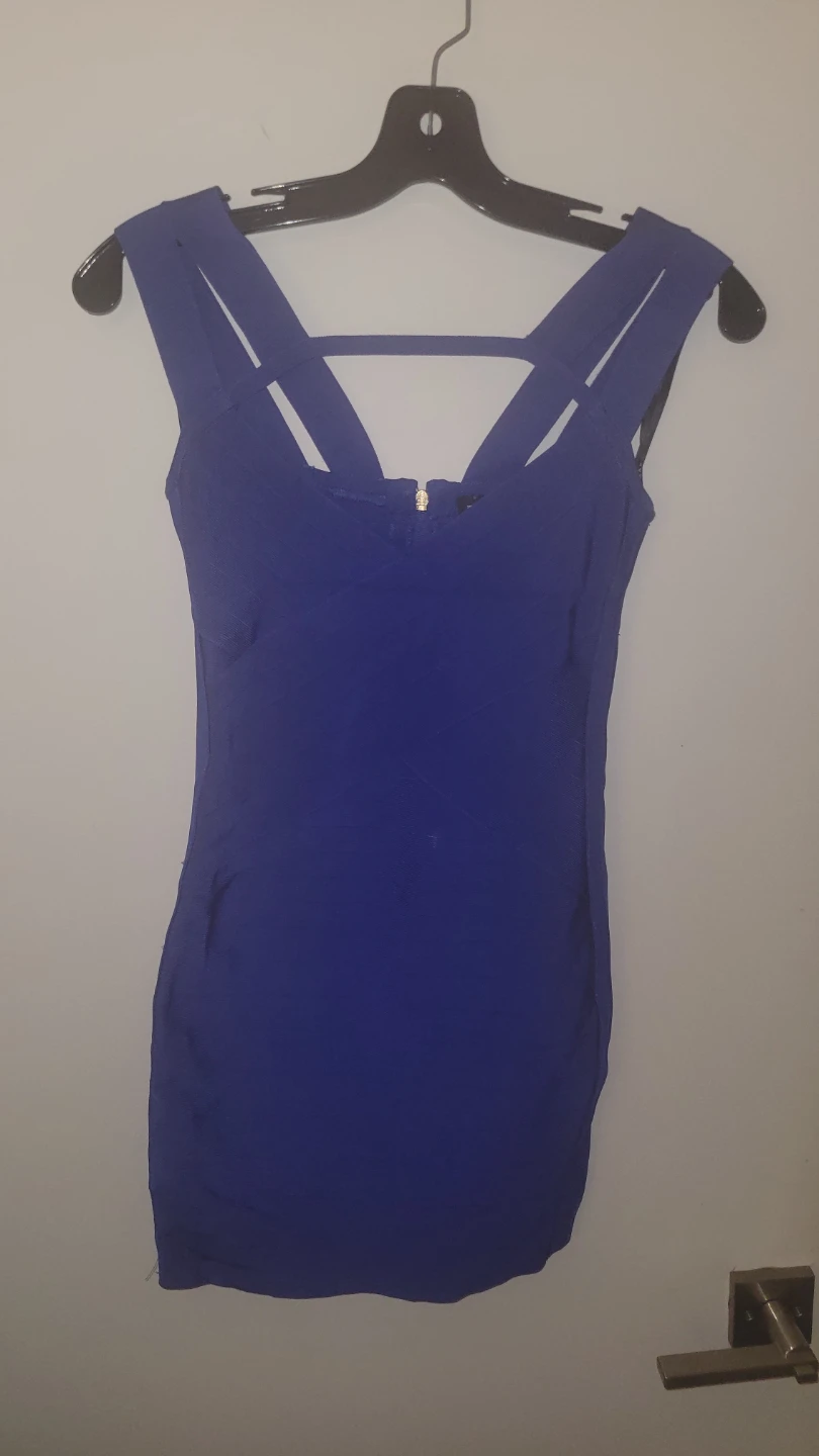 Guess by Marciano Blue Bandage Dress - photo 2