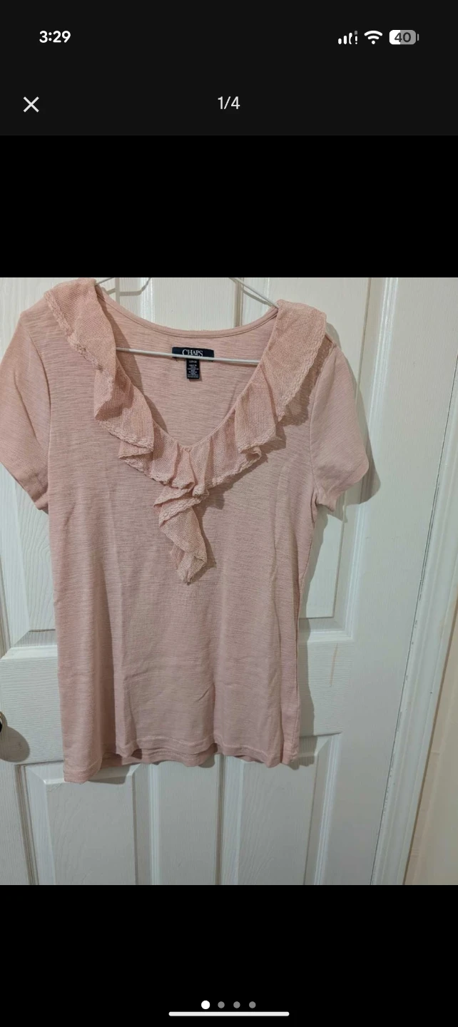 Chaps Pink Blouse