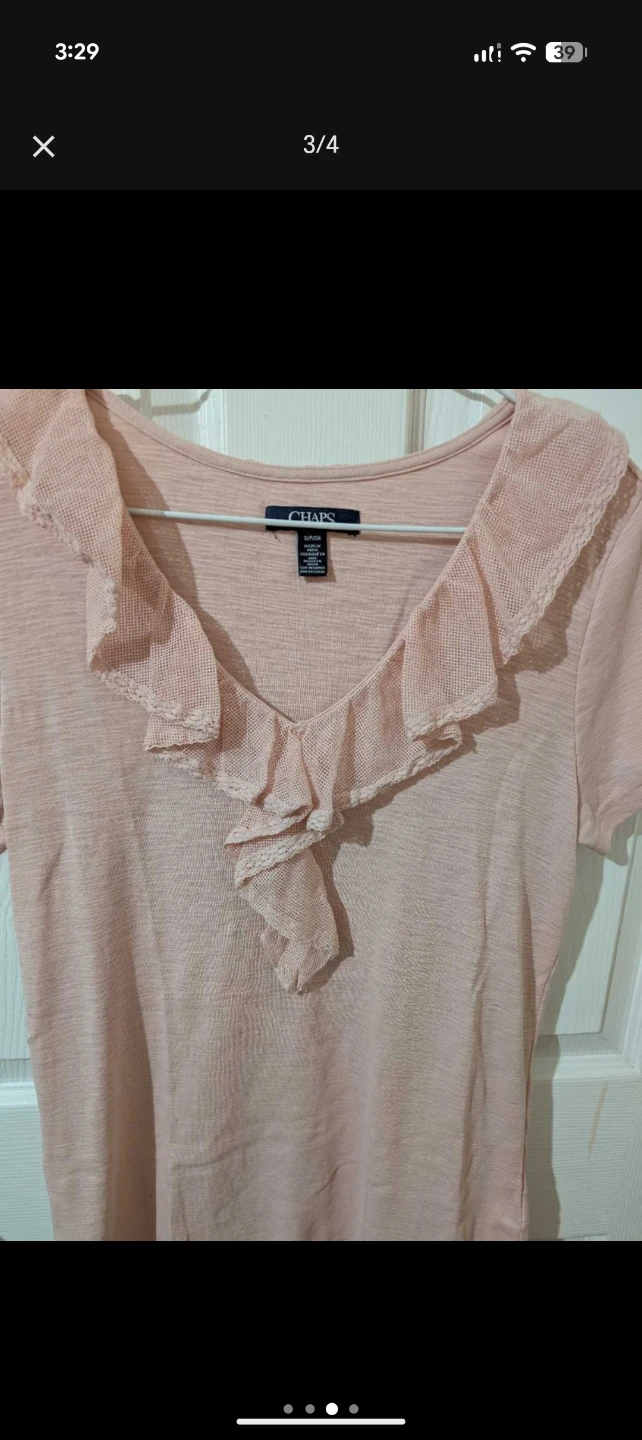 Chaps Pink Blouse - photo 3