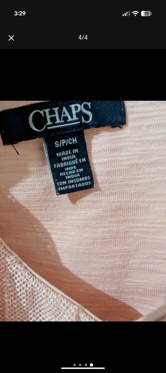 Chaps Pink Blouse - photo 4