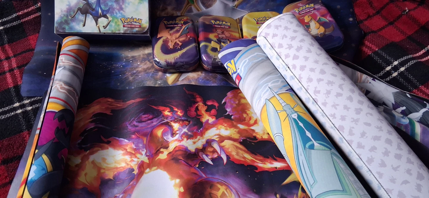 Pokémon Trading Card Game Tins and Playmats Bundle