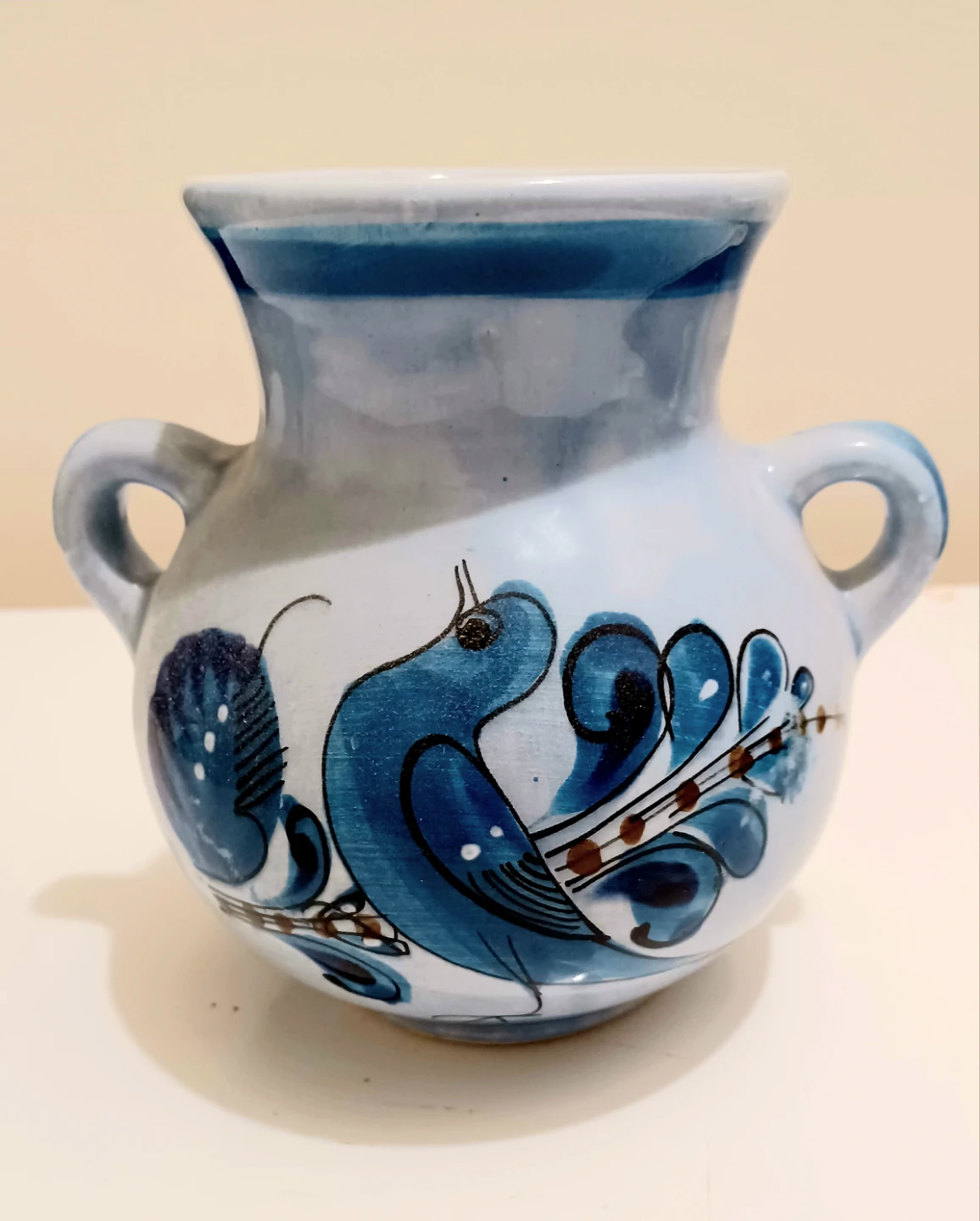 Vtg Tonalá Mexico Pottery Vase