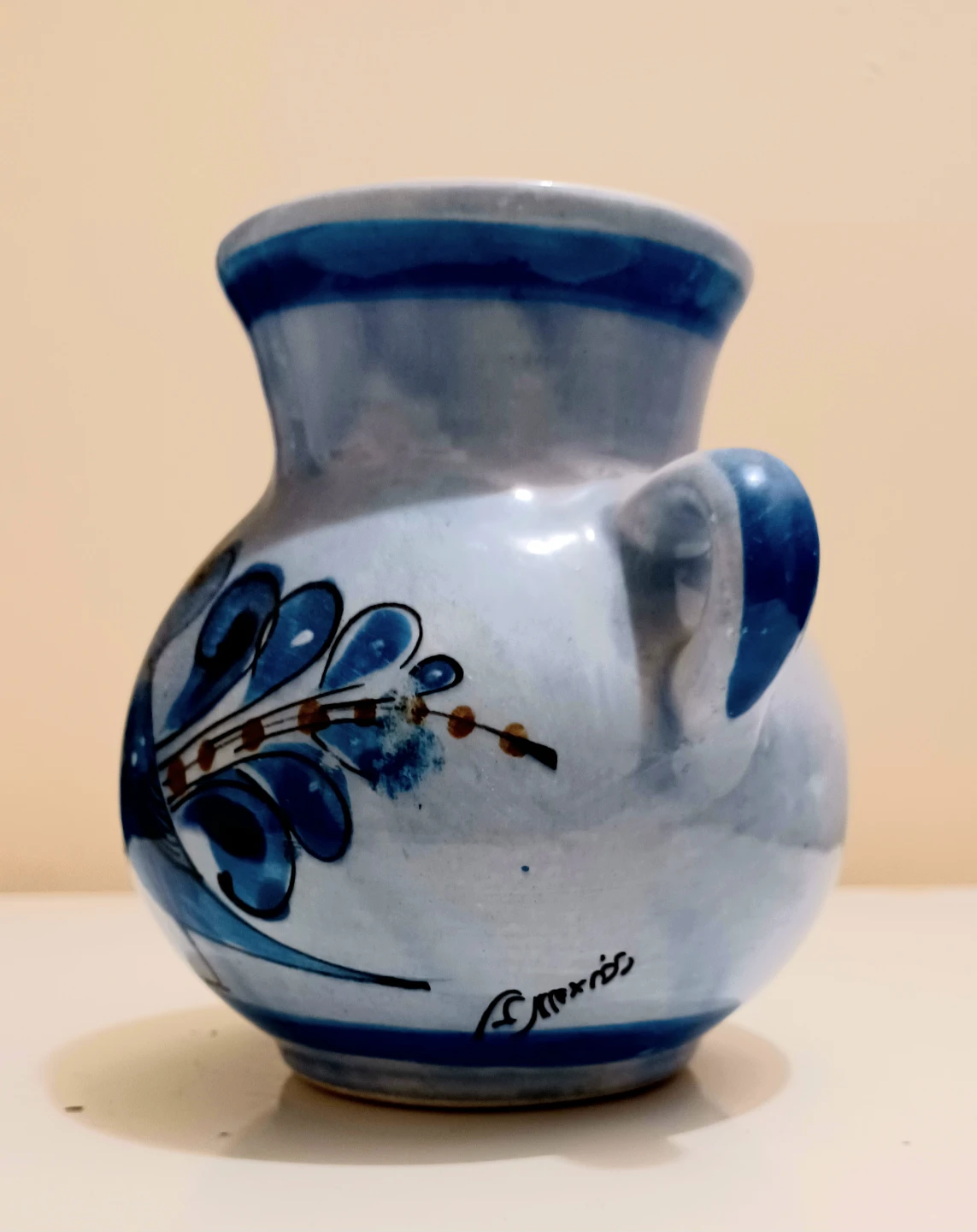 Vtg Tonalá Mexico Pottery Vase - photo 4