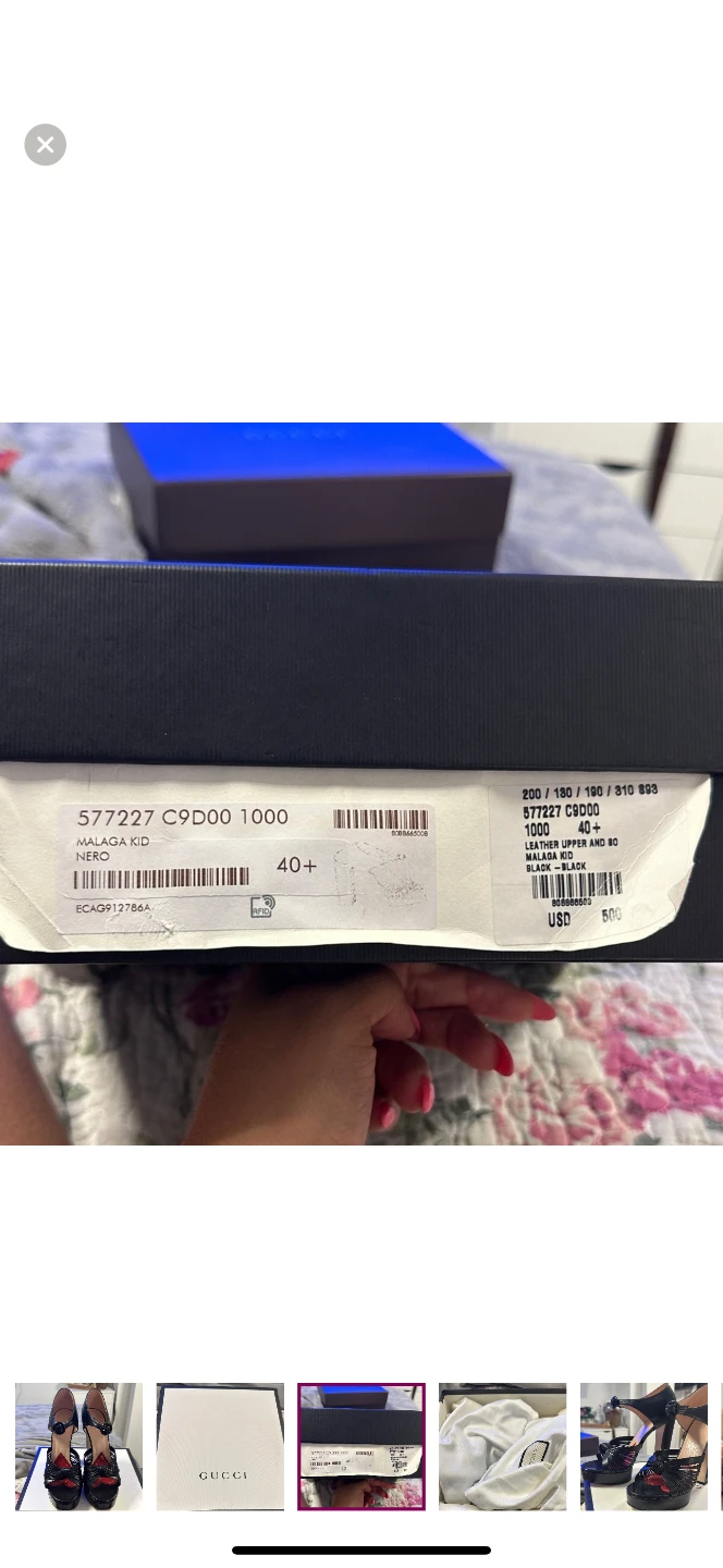 Gucci Malaga Kid Platform Heels Size 40 - photo 4