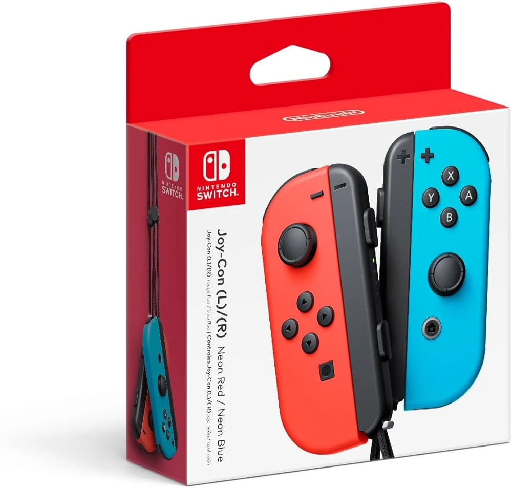 Nintendo Switch Joy-Con Controllers (L)/(R) Neon Red/Neon Blue