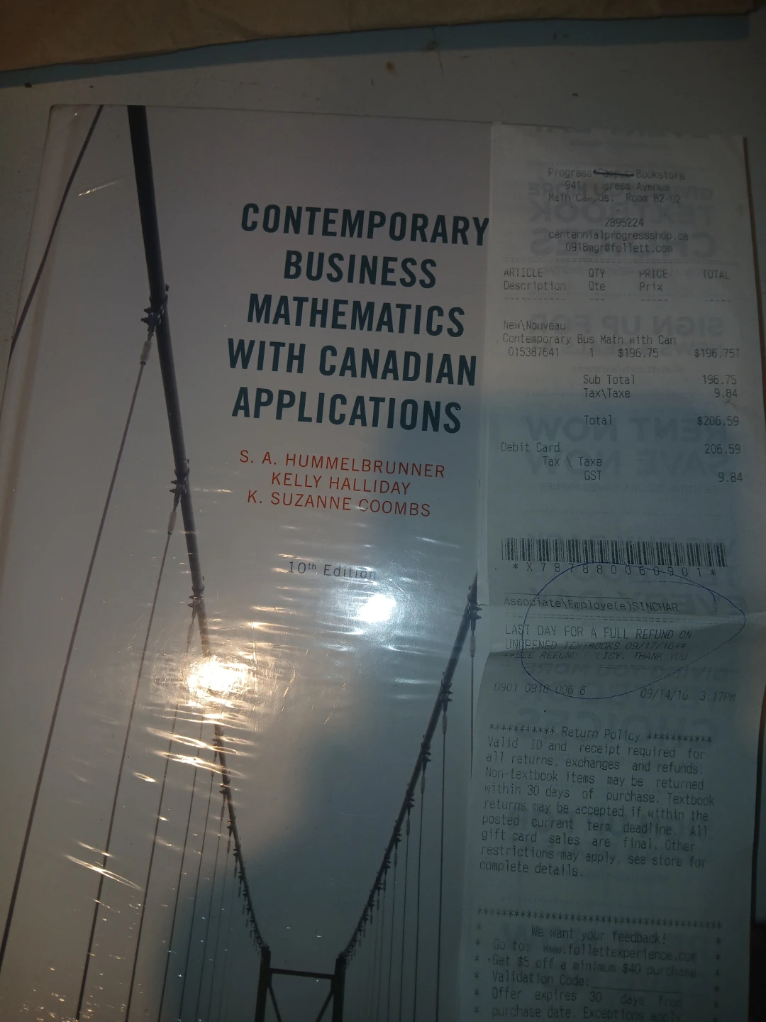 Contemporary Business Mathematics Canadian Applications