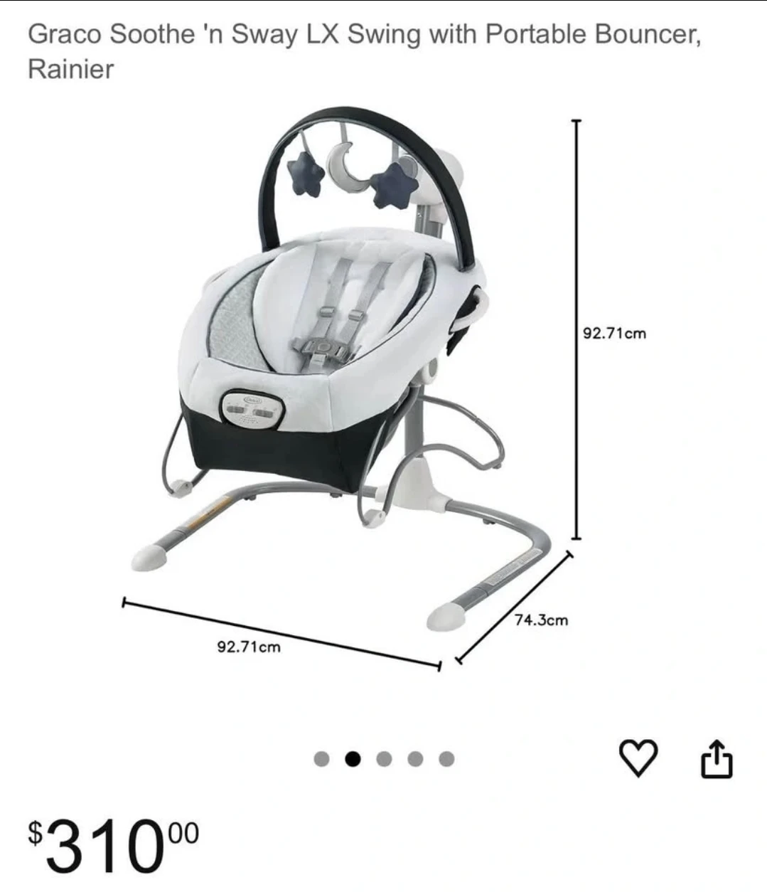 Graco Baby Swing - photo 3