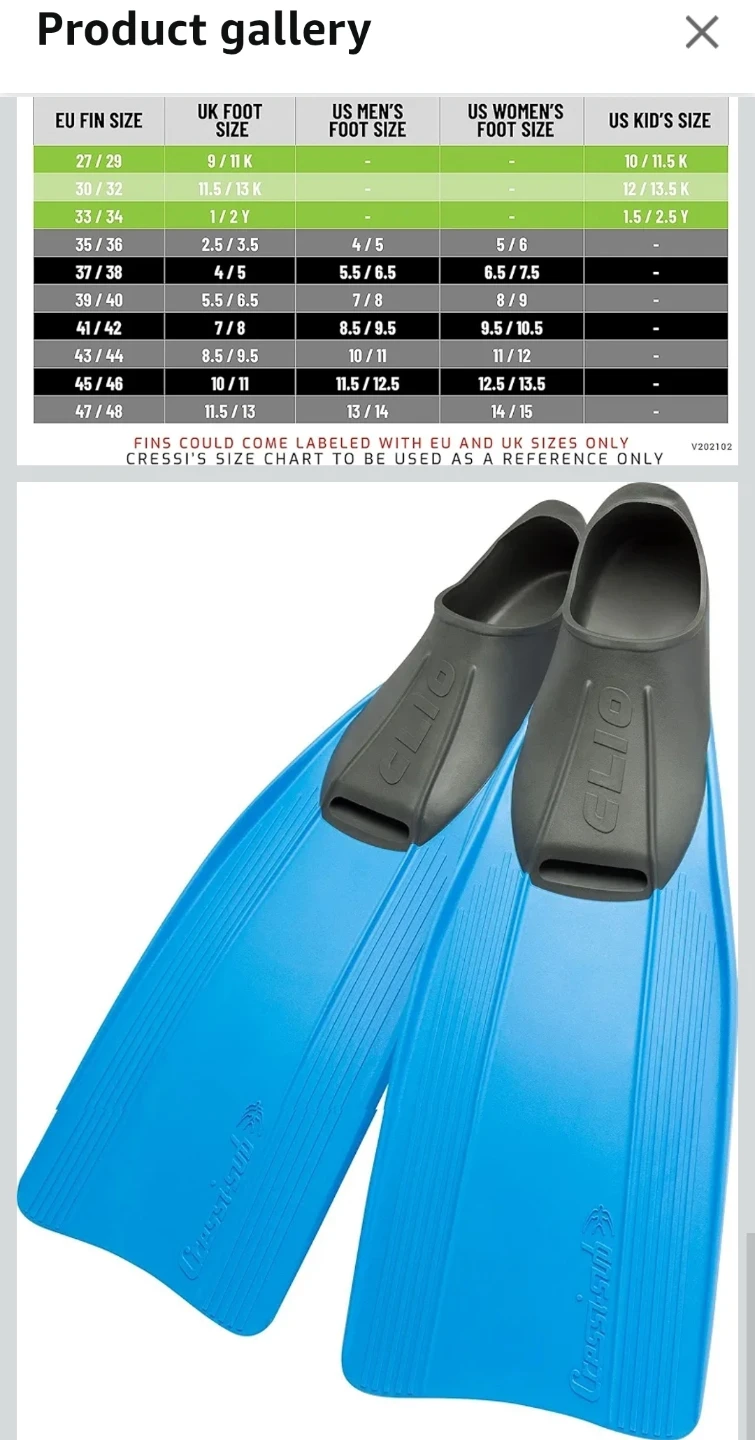 Cressi Clio Swim Fins - 43-44 - photo 4