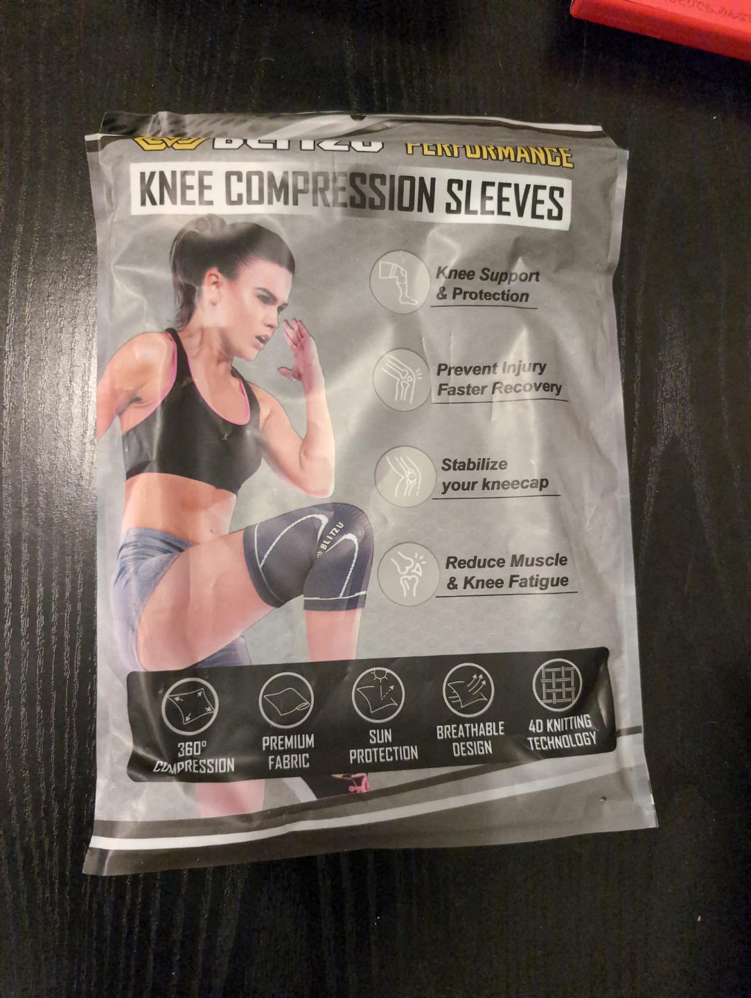 Blitzu Knee Compression Sleeves