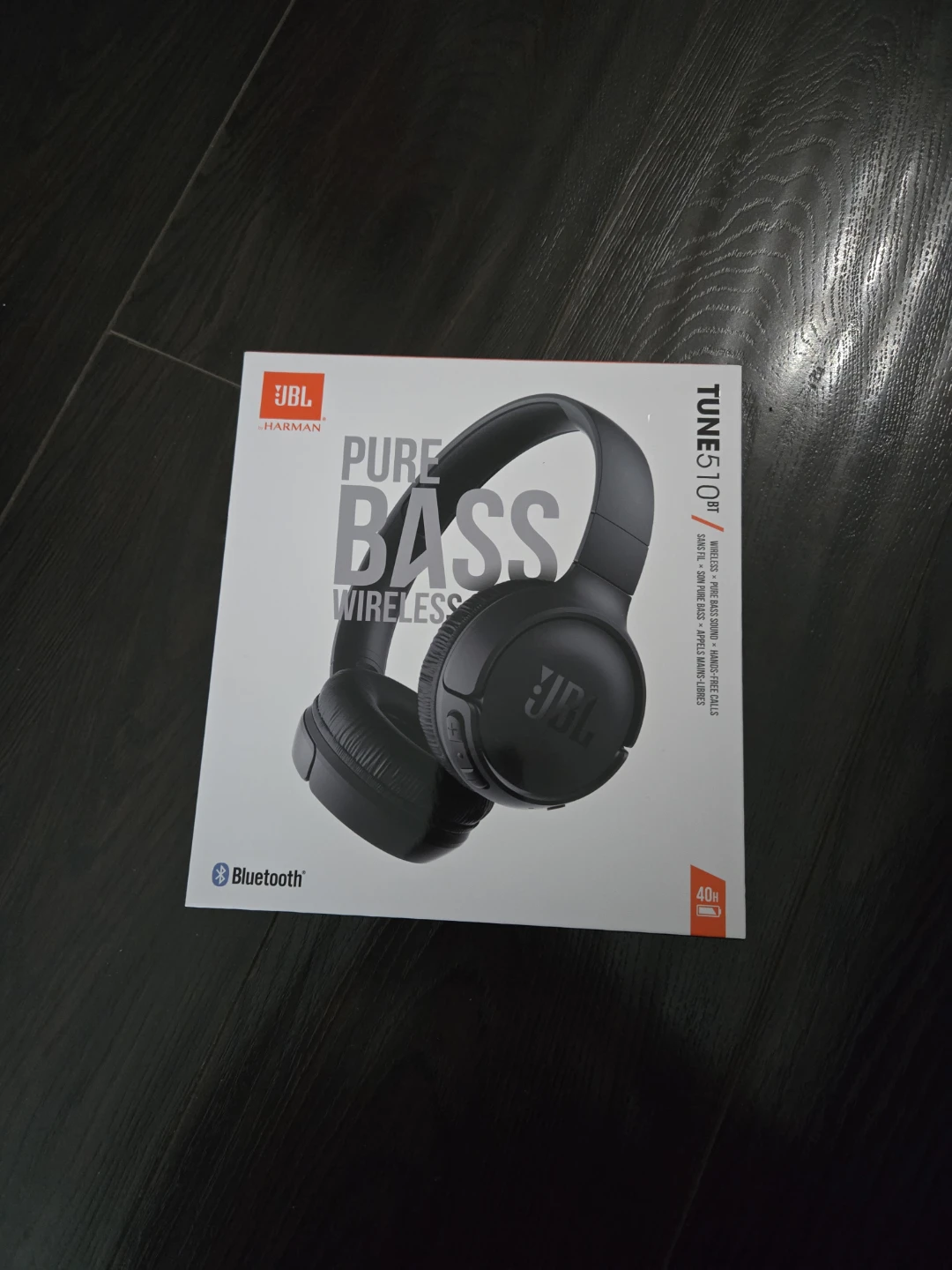 JBL TUNE510BT Wireless On-Ear Headphones - Black