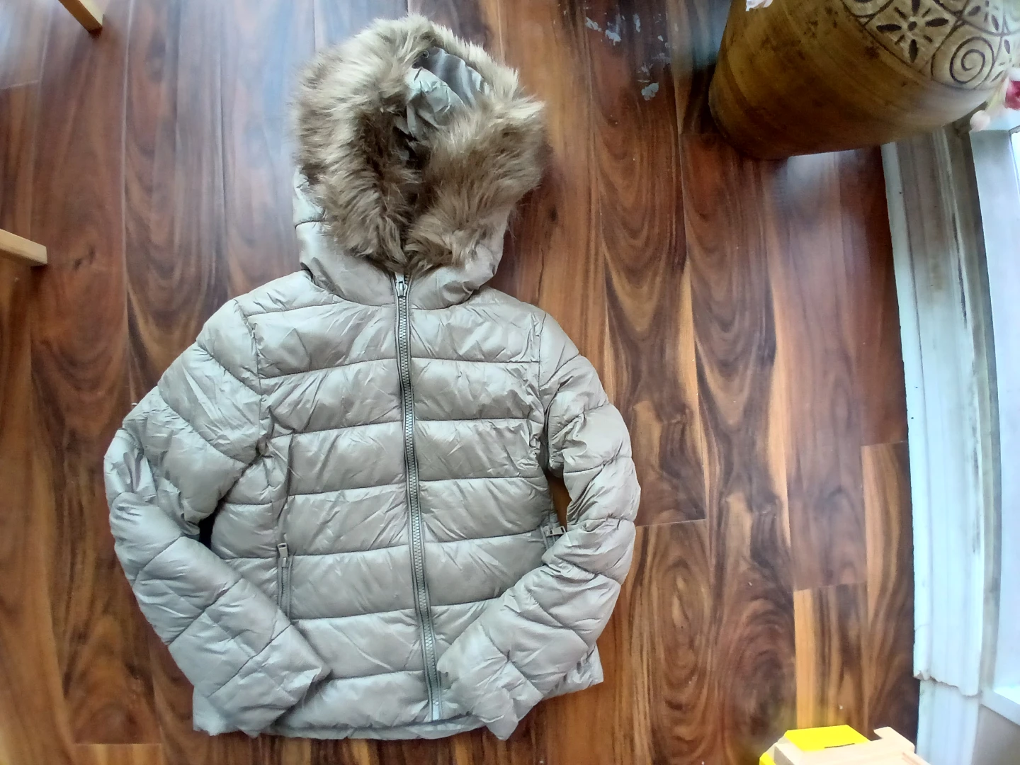 Zara Puffer Jacket with Fur Hood - photo 4