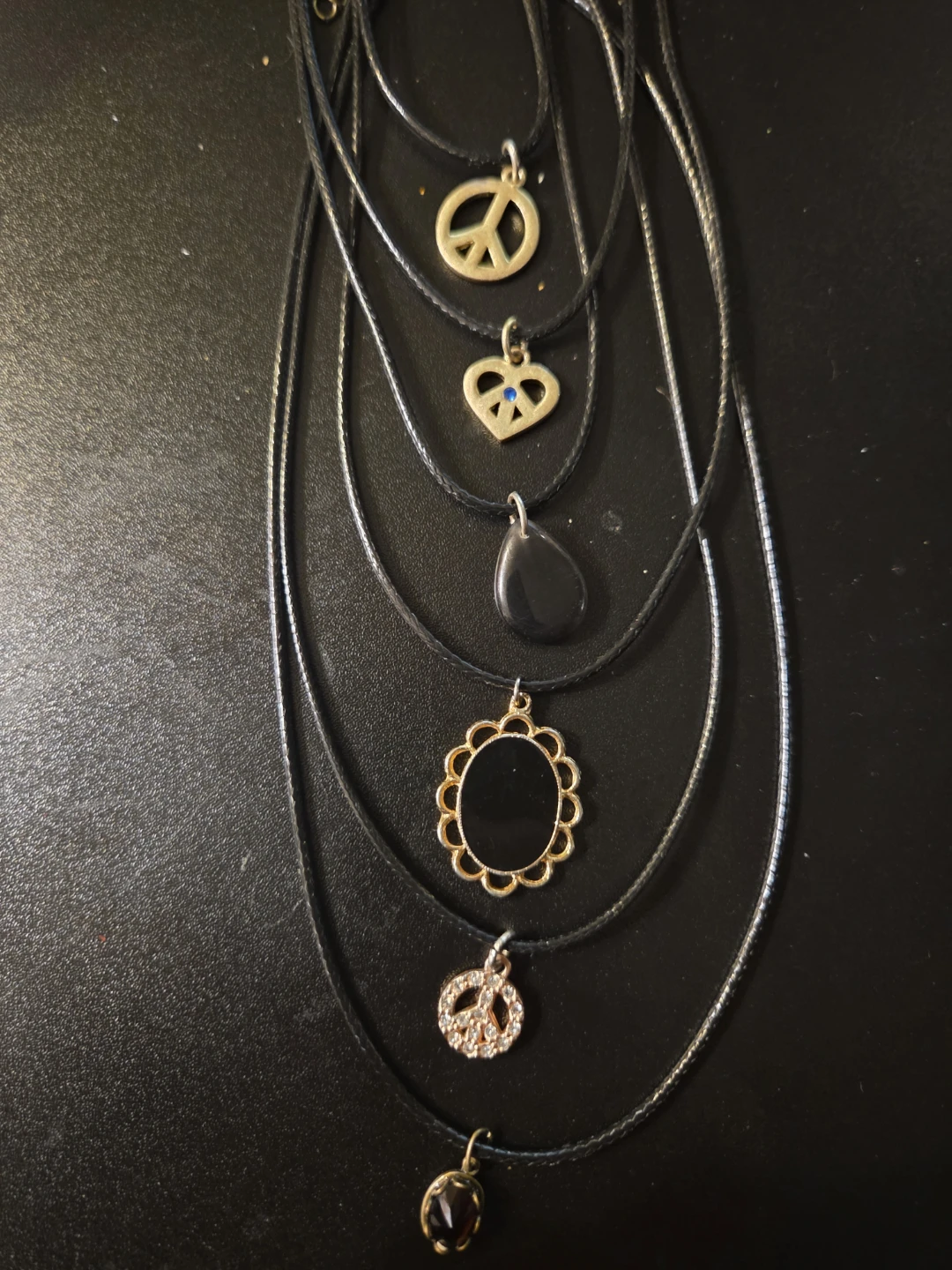 90s vintage charm choker necklace