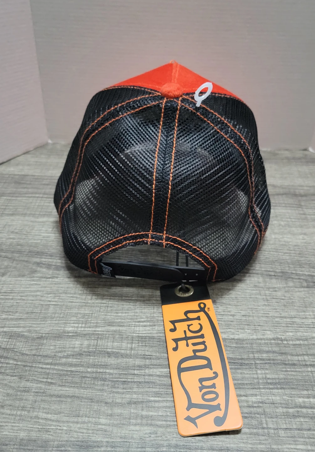 Von Dutch Orange Velvet Trucker Hat - photo 2